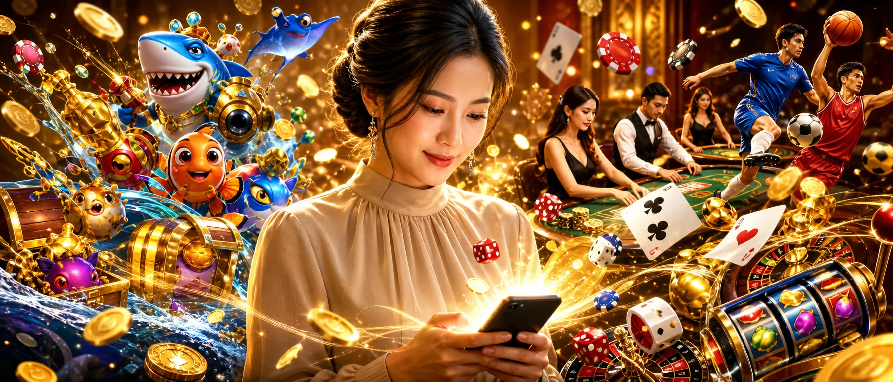 Your Games Are Waiting. Let's Go.. Slots, live dealer tables, fishing games and more from names like Pragma… – mobile play gold illustration