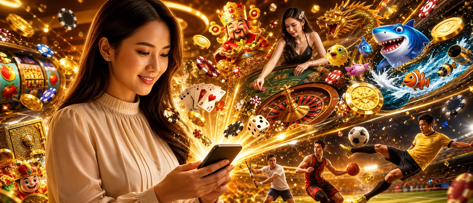 Slots, Live Dealers, Fishing Games - All in One Place. Dior88 brings you a proper casino catalogue built fo… – mobile play gold illustration